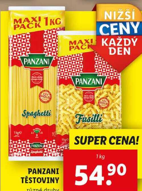 PANZANI TĚSTOVINY, 1 kg