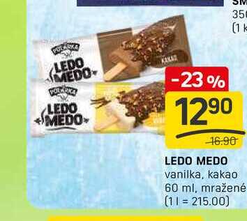 LEDO MEDO vanilka, kakao 60 ml, mražené