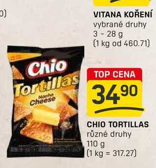 CHIO TORTILLAS různé druhy 110 g 