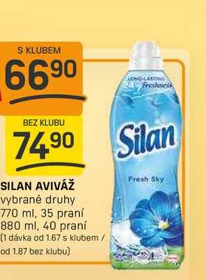 SILAN AVIVÁŽ vybrané druhy 770 ml, 35 praní 