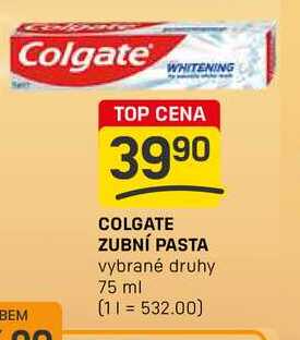 COLGATE ZUBNÍ PASTA vybrané druhy 75 ml 