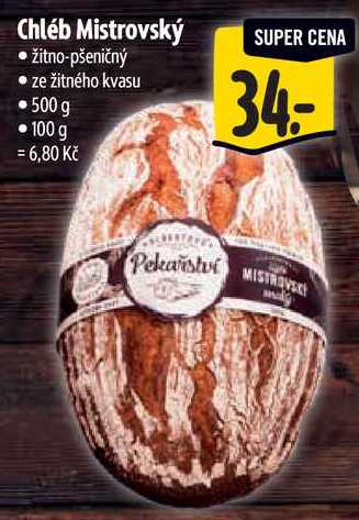 Chléb Mistrovský, 500 g