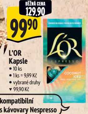 L'OR Kapsle, 10 ks 
