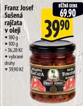 Franz Josef Sušená rajčata v oleji, 180 g 