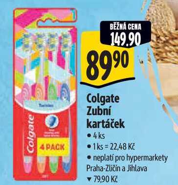 Colgate Zubní kartáček, 4 ks  