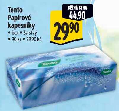 Tento Papírové kapesníky, 90 ks
