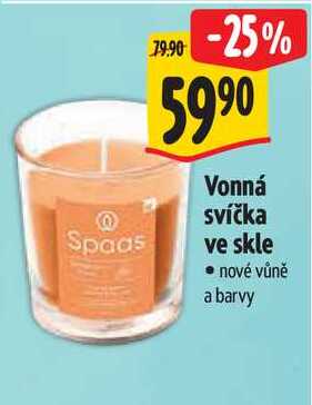 Vonná svíčka ve skle
