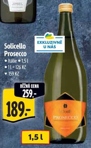 Solicello Prosecco, 1,5 l
