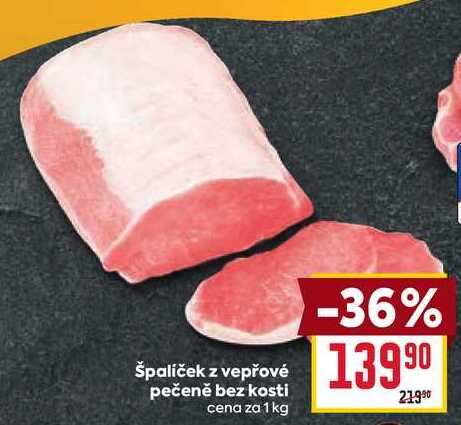 špalíček z vepřové pečeně bez kosti cena za 1 kg
