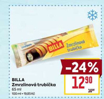 BILLA Zmrzlinová trubička 65 ml 