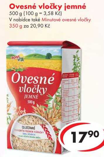 Ovesné vločky jemné, 500 g 