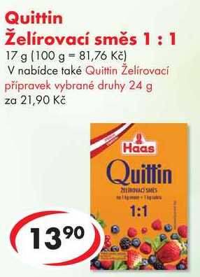 Quittin Želírovací směs 1:1, 17 g