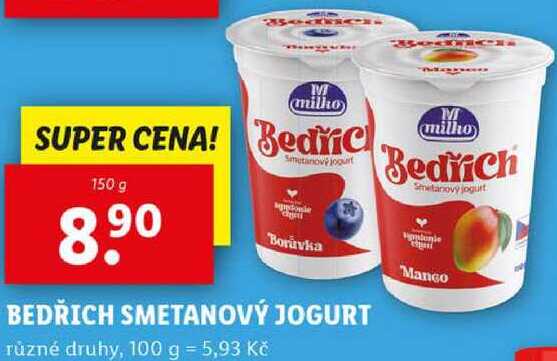 BEDŘICH SMETANOVÝ JOGURT, 150 g