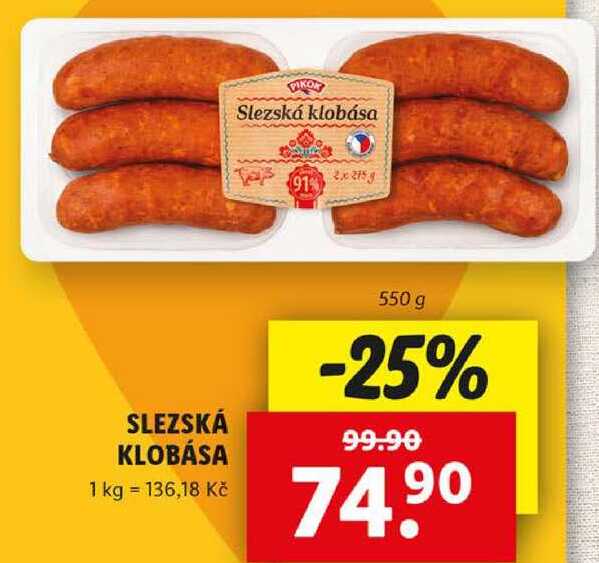 SLEZSKÁ KLOBÁSA, 550 g