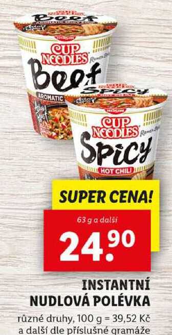 INSTANTNÍ NUDLOVÁ POLÉVKA, 63 g a další