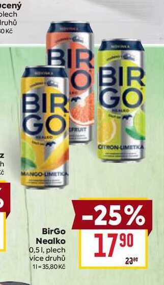 BirGo Nealko 0,51, plech 
