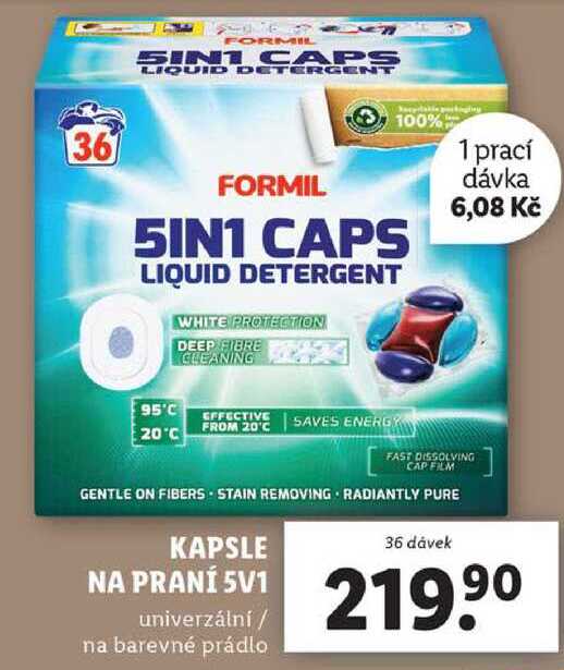KAPSLE NA PRANÍ 5V1, 36 PD