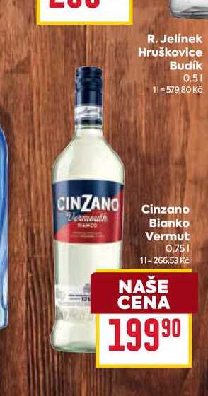 Cinzano Bianko Vermut 0,75l