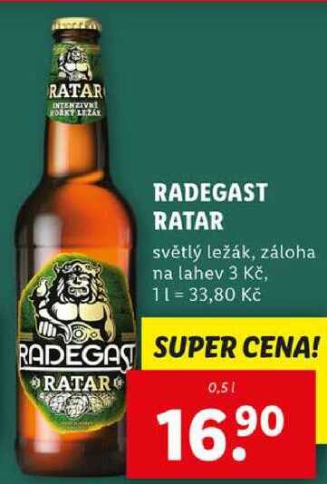 RADEGAST RATAR, 0,5 l
