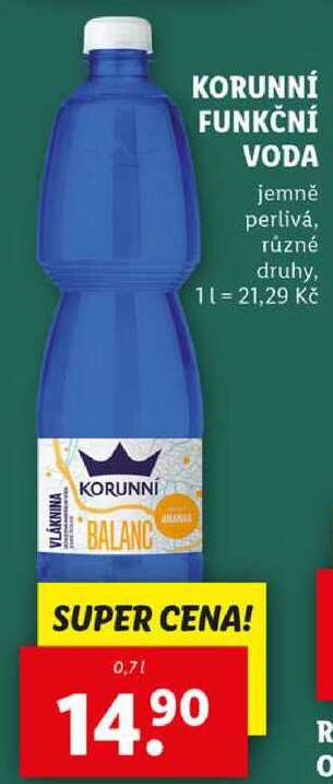 KORUNNÍ FUNKČNÍ VODA, 0,7 l