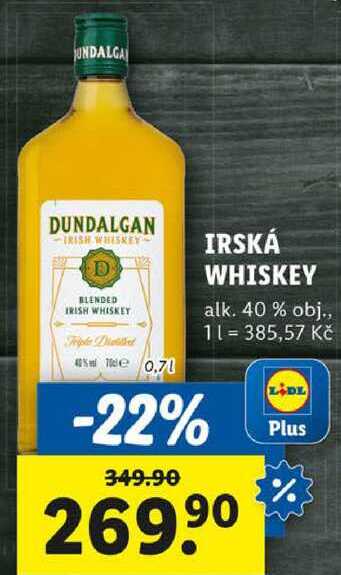 IRSKÁ WHISKEY, 0,7 l