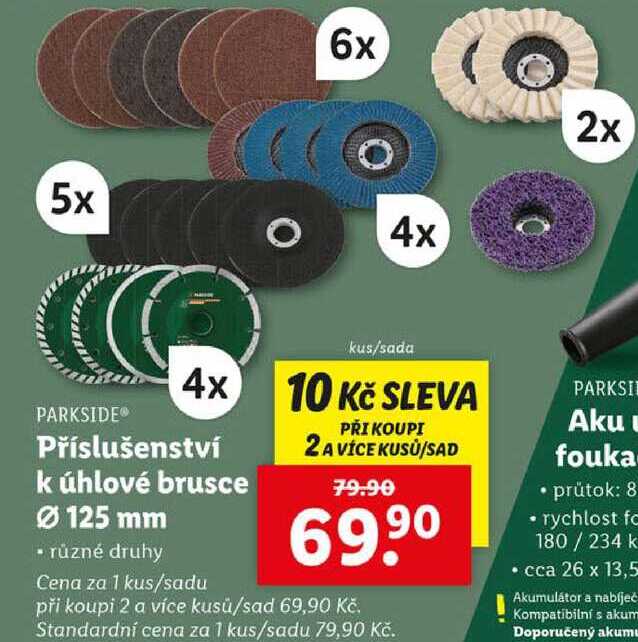 Příslušenství k úhlové brusce pr. 125 mm 