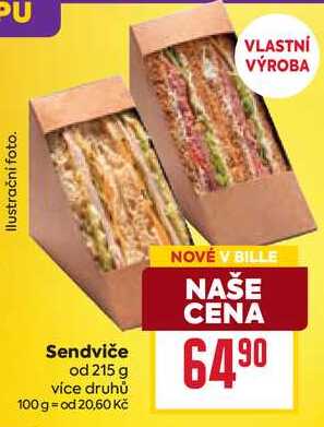 Sendviče od 215 g 