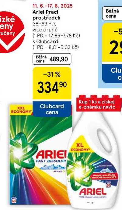 Ariel Prací prostředek, 38-63 PD 