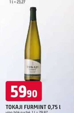 TOKAJI FURMINT 0,75 L vino bílé suché 