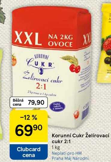 Korunní Cukr Želírovací cukr 2:1, 1 kg 