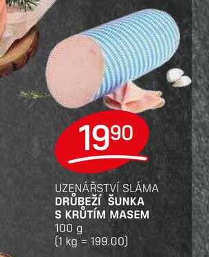 DRŮBEŽÍ ŠUNKA S KRŮTÍM MASEM 100 g