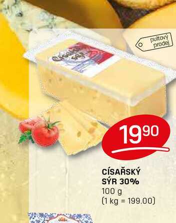 CÍSAŘSKÝ SÝR 30% 100 g