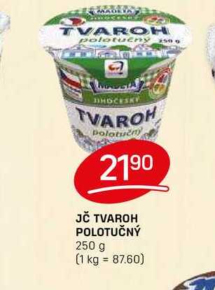 JČ TVAROH POLOTUČNÝ 250 g 