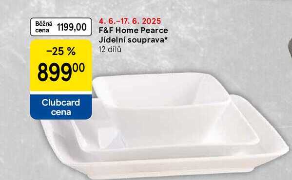 F&F Home Pearce Jídelní souprava, 12 dílů 