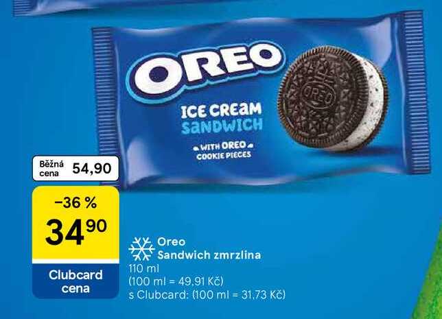 Oreo Sandwich zmrzlina, 110 ml
