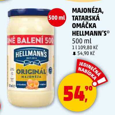 MAJONEZA HELLMANN'S, 500 ml  