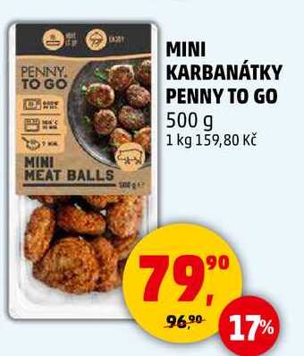 MINI KARBANÁTKY PENNY TO GO, 500 g 