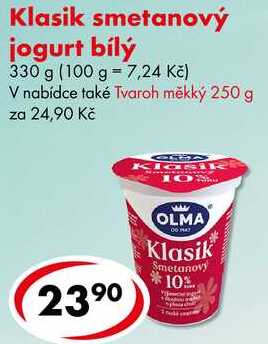 Klasik smetanový jogurt bílý, 330 g 