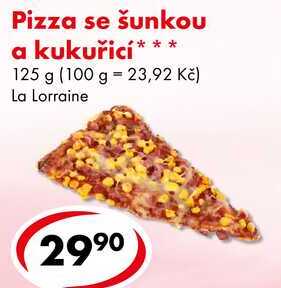 Pizza se šunkou a kukuřicí, 125 g