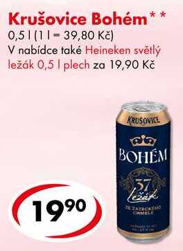 Krušovice Bohém, 0,5 l