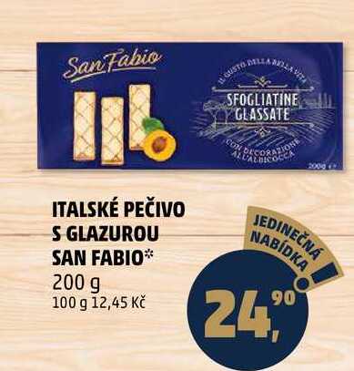 ITALSKÉ PEČIVO S GLAZUROU SAN FABIO, 200 g  