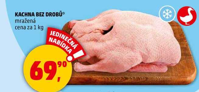 KACHNA BEZ DROBŮ mražená, 1 kg