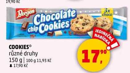COOKIES různé druhy, 150 g 
