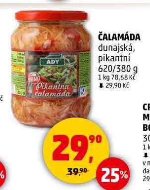 ČALAMÁDA dunajská, pikantní, 620/380 g 
