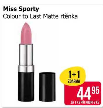 Miss Sporty Colour to Last Matte rtěnka