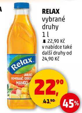 RELAX vybrané druhy, 1 l 