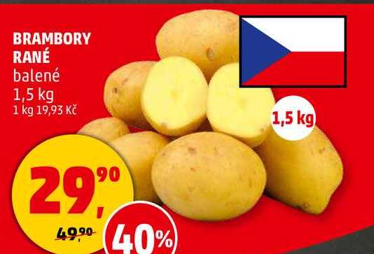 BRAMBORY RANÉ balené, 1,5 kg  