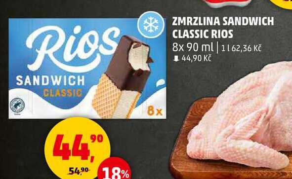 ZMRZLINA SANDWICH CLASSIC RIOS, 8x 90 ml 