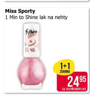 Miss Sporty 1 Min to Shine lak na nehty 