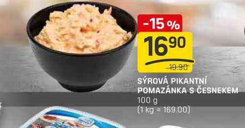 SÝROVÁ PIKANTNÍ POMAZÁNKA S ČESNEKEM 100g